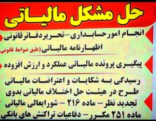 مدیرومشاور مالی ((وکیل حرفه ای مالیاتی و بیمه))