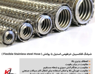 شیلنگ فلکسیبل خرطومی استیل (metal hose)